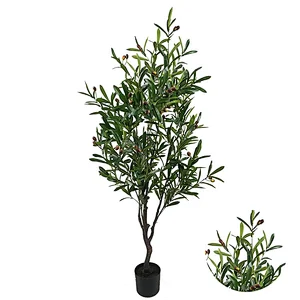 Garden Artificial Bonsai Plant Artificial Oliver Tree Real Touch Artificial Greenery Oliver Tree
