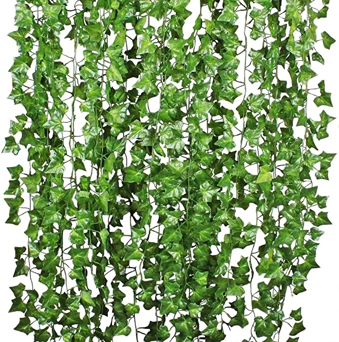 Artificial Ivy Leaf Plants Vine Hanging Garland Foliage Artificial Flowers Home Kitchen Garden Office Wedding Wall Decor
