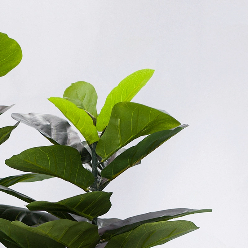 Wholesale New Design Plastic Succulent Artificial Lyrata Fiddle Plants Trees Houseplants Greenery Fiddle Plant