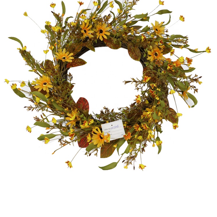 Wholesale fashion warm autumn Artificial Wild Flowers Wreath/pick/ spray Christmas/Autumn Decoration