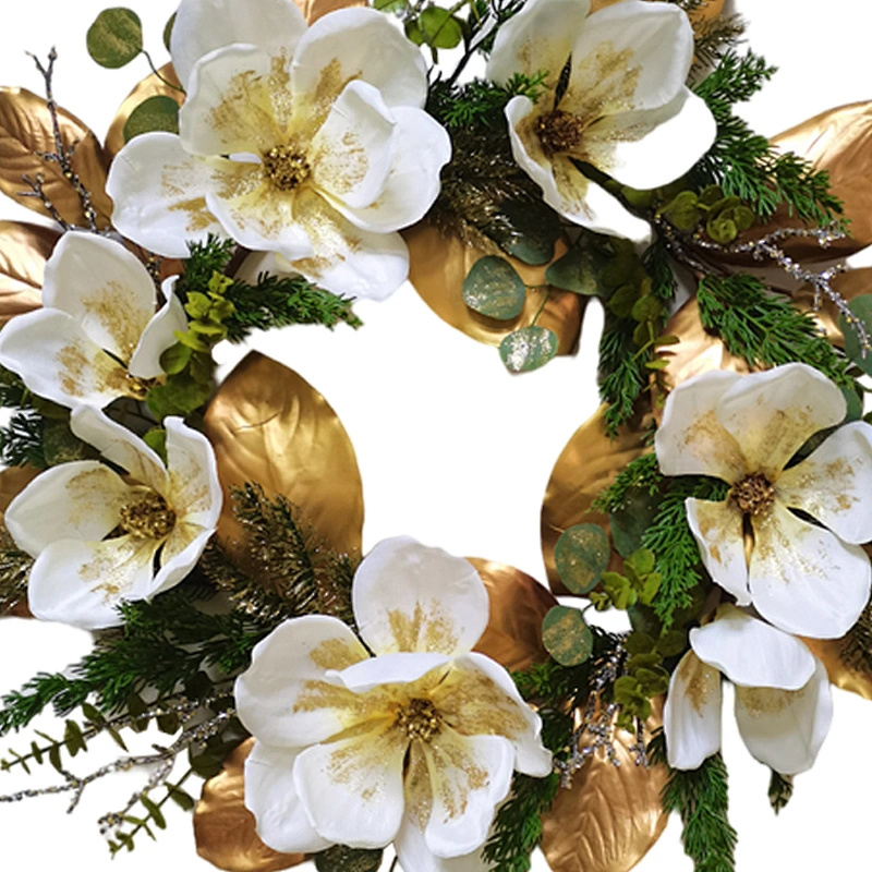 New Design Christmas decorations Artificial flowersPine needles and leaves spray Artificial flowers  76.2/45.7cm leaves