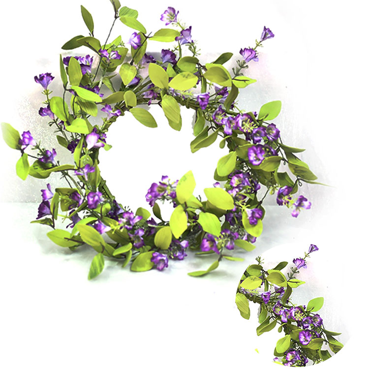 Spring Flower Hand Wrapped decoration simulation wreaths Luxury wreath for home decoration