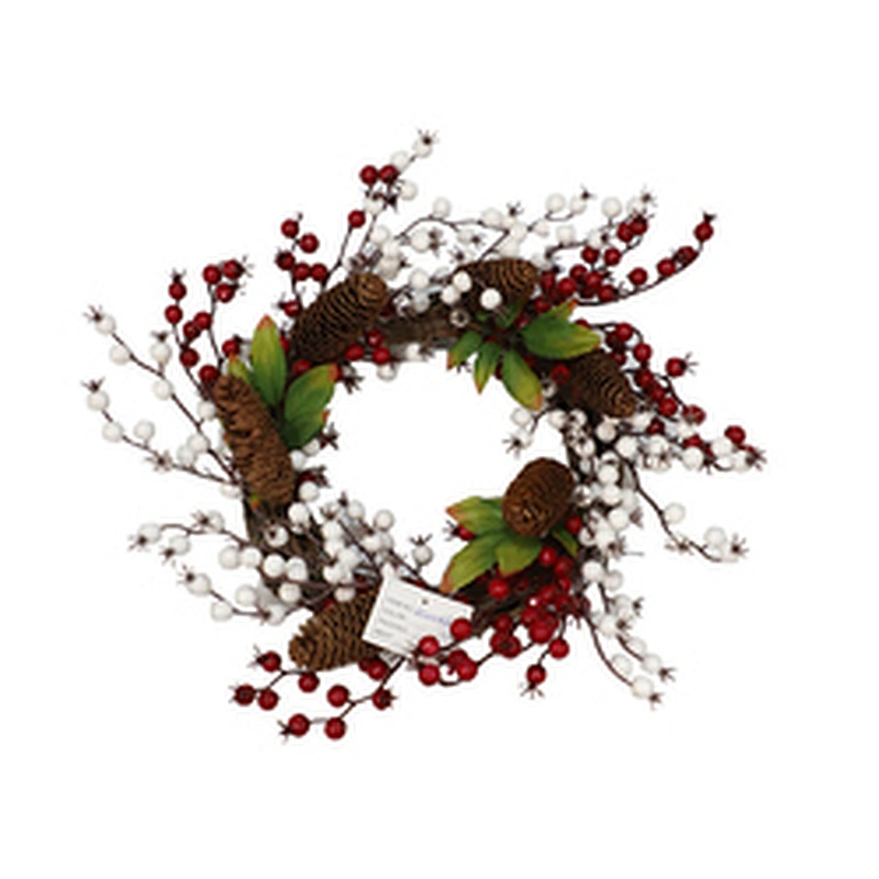 Best Sales Home Party Decor Garland Decorative Christmas Artificial Wreath With Lights