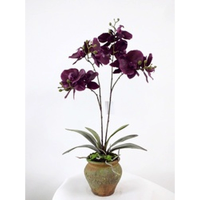 Hot sale Wholesale Orchid Artificial Flower with Pot  Orchid Plant/Flower Artificial Orchid In Pot