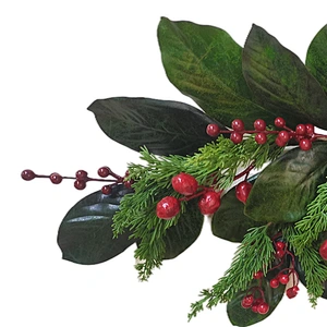 New Design Christmas decorations green leaves 91.44cm Arts And Crafts artificial leaves