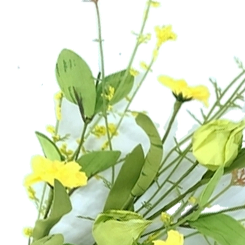 Hand Wrapped Real Touch Wild Flower Wreath 40CM natural home decoration artificial wreaths Faux Flower