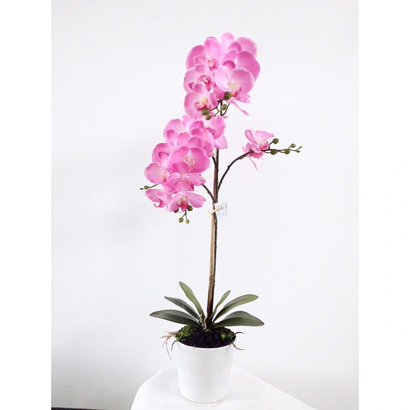Hot sale Wholesale Orchid Artificial Flower with Pot  Orchid Plant/Flower Artificial Orchid In Pot
