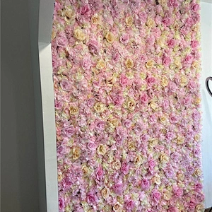 Rose Silk Flower Wedding 40x60cm Home Room Christmas Wall Decoration Background Of Shopping Mall Wall Artificial Flowers