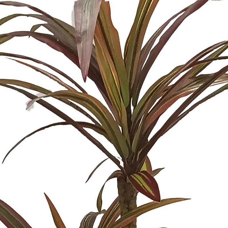 Tropical plant decoration artificial dracaena tree rich indoor simulation veriegated dracaena marginata plant