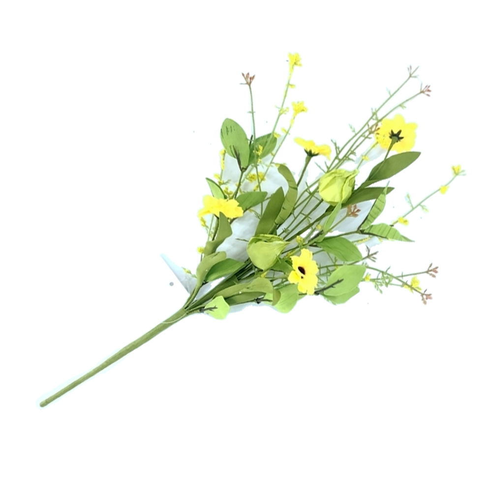 Hand Wrapped Real Touch Wild Flower Wreath 40CM natural home decoration artificial wreaths Faux Flower