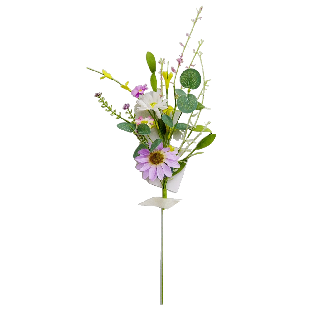 Wedding Home Decorative Handy Carfts Wild Flower Wreath Spring Flower Real Touch Wreath Faux Flower