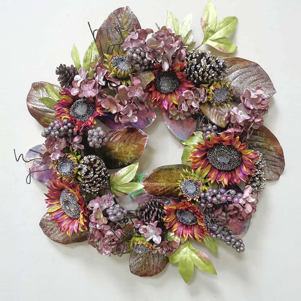 High quality wholesale customized festival party decorations arts and crafts autumn spray artificial flowers cheap bulk
