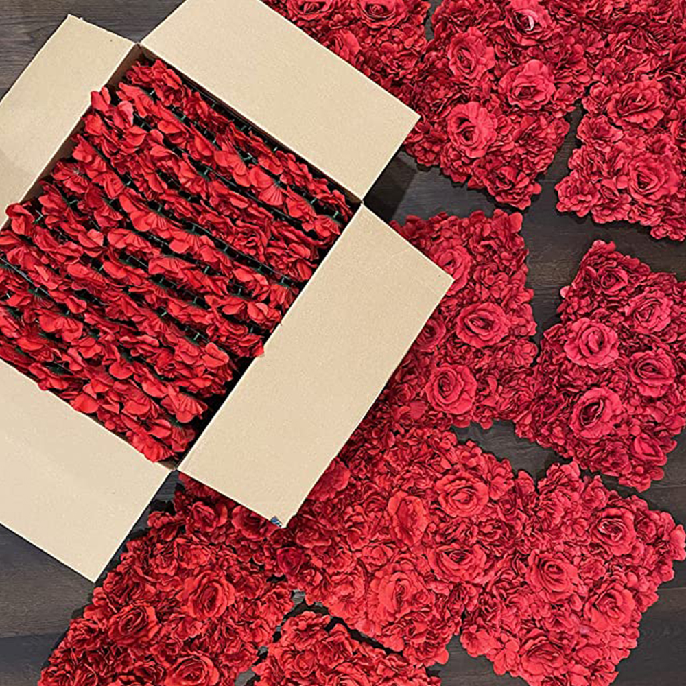 Wholesale fashion artificial Wall Photo Background Wedding Backdrop Decor Portrait Photo Background Artificial Flower
