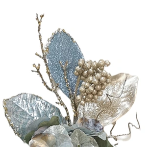 New Design Magnolia leaves glitter spray plant 60.96cm Handy Carfts Real Touch plants