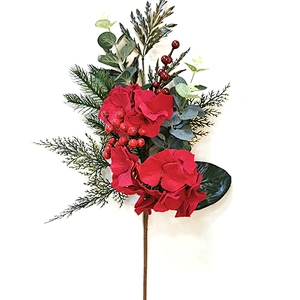 Hand Wrapped Floral 68.6cm Real Touch spray with white berry Artificial flowers