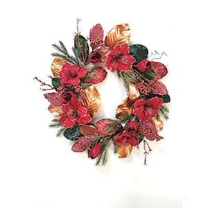 Pine needles and leaves Artificial flowers 76.2/45.7cm spray with white berry Artificial flowers Hand Wrapped Floral
