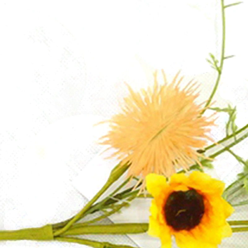 New style decoration artificial peonies yellow flowers arrangement personalized artificial flowers for gift