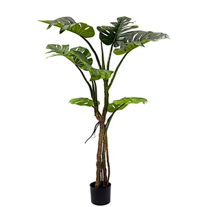 New Products Artificial Plant Simulation Green MONSTERA Curvature Monstera Plant