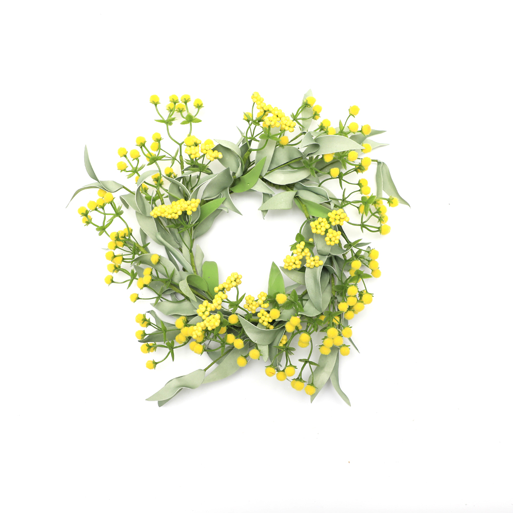 Natural home decoration plant wreath Arts Crafts Lilac wreath with silver dollar Faux Flower Realistic