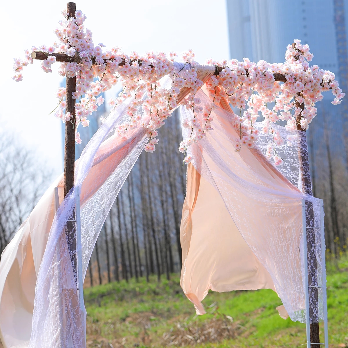 1.8M Flower Garland Artificial Flowers String Silk Blossom Hanging Vine Home Garden Wedding Decoration Artificial Flower
