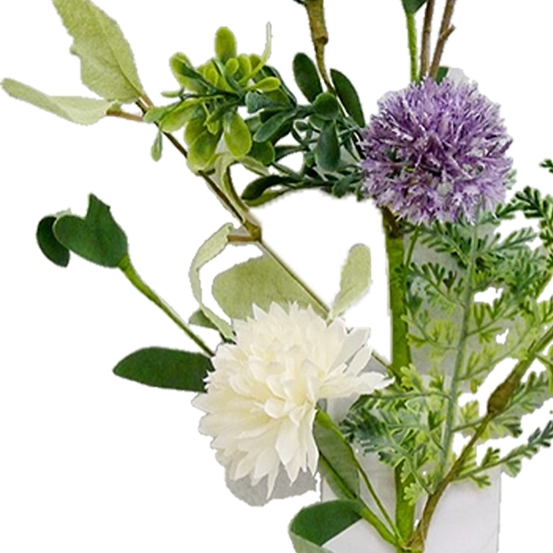 Eco Friendly Arts And Crafts Real Touch Wreath Luxury Lavender wreath with Ivy leaves Faux Flower