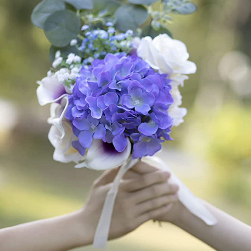 Wholesale Purple Hydrangea Artificial Flowers ball Bigger Silk Hydrangeas Artificial Flowers ball Wedding Home Decor
