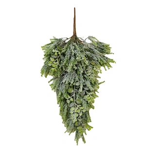 New Design Eco-Friendly Real Touch bush 81.28cm Christmas decorations green bush with snow
