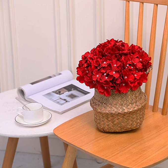 Silk Hydrangea Artificial Flowers Heads Wedding Bouquet Centerpieces Arch Home Decoration Artificial Flowers