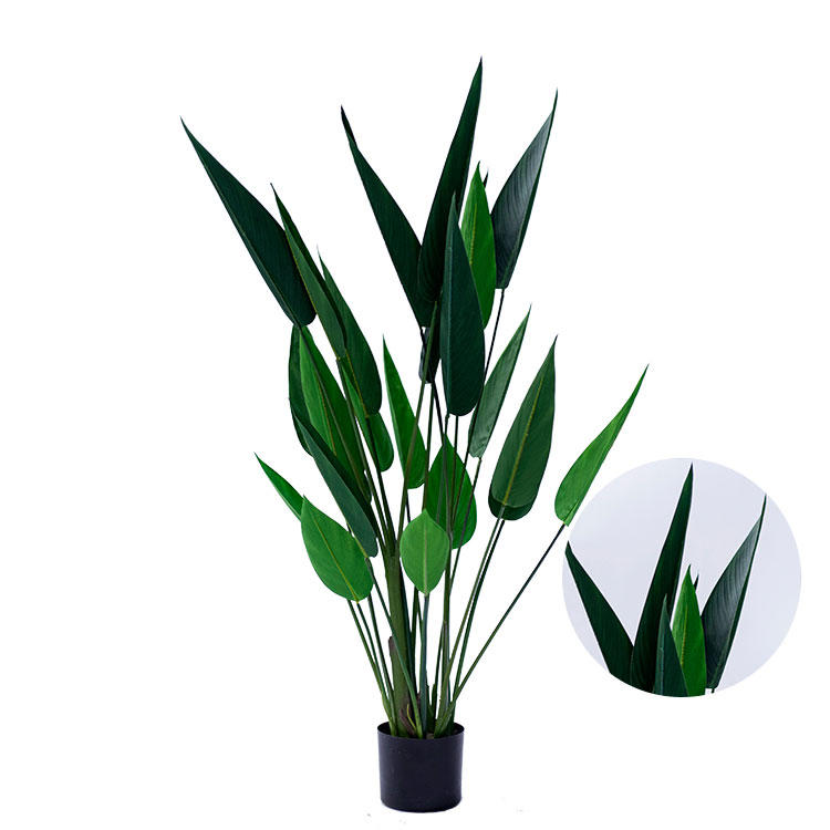 hot sale beautiful artificial strelitzia decoration indoor display artificial strelitzia plant