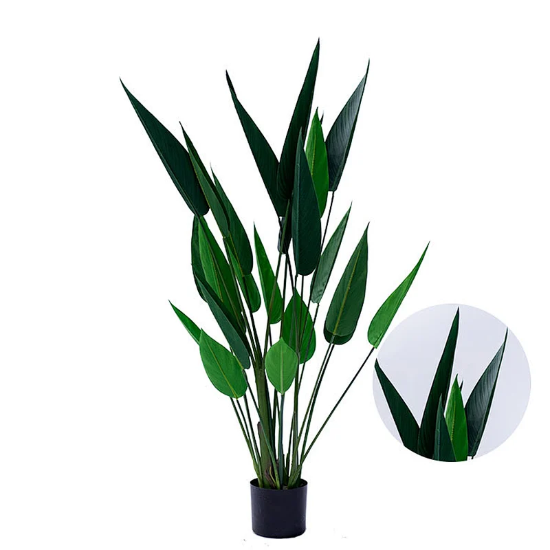 hot sale beautiful artificial strelitzia decoration indoor display artificial strelitzia plant