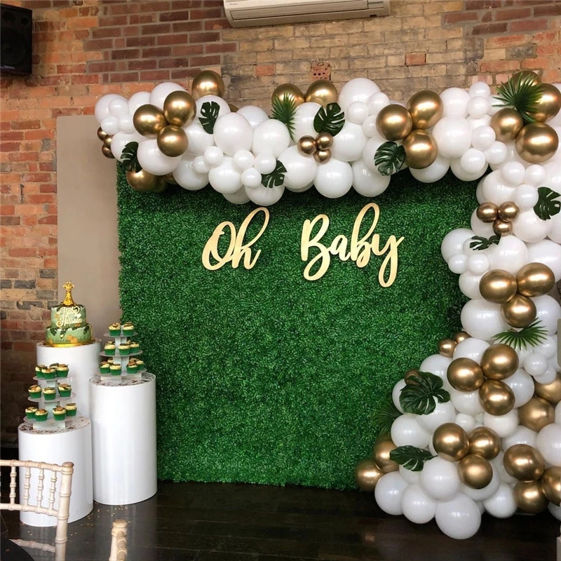 Green wall more type Popular green Home Green Plant Artificial Flower Plastic Garland artificial flowers wall