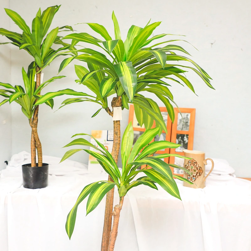 Wholesale Garden Suppliers Dracena Leaf Plant Tree Artificial Marginata Tropical Dracena Artificial flowers