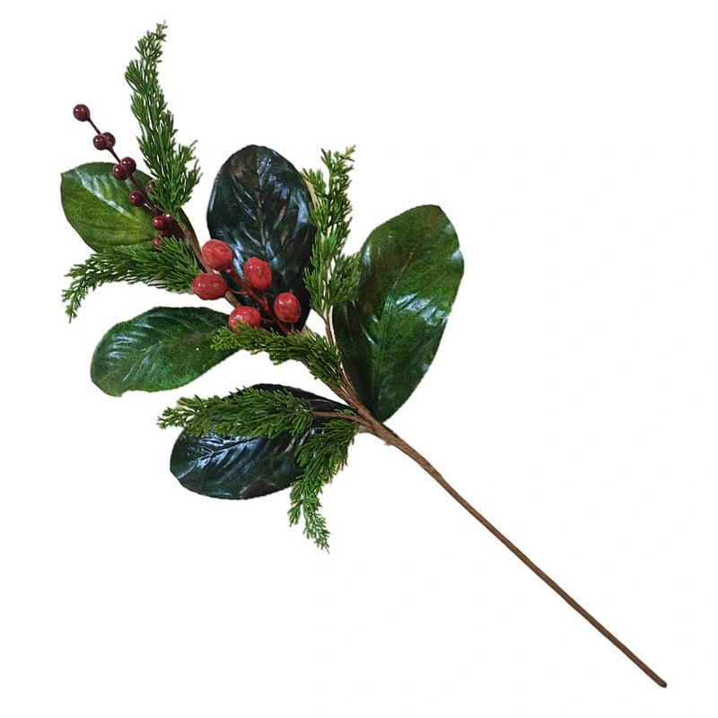 New Design handmade Pine needles and green leaves plant Real Touch 88.9cm artifical plant