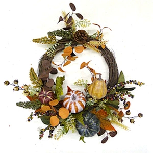 Hand wrapped floral spring personalized manufacturers direct selling artificial indoor decoration flowers wreath