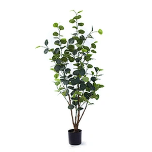 New dusty plastic evergreen eucalyptus seeds tree interior decoration mini potted plants artificial eucalyptus