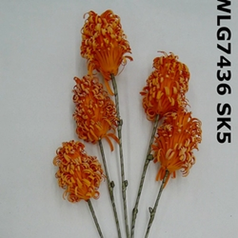 Wholesale Plastic orange Plants Wedding Bouquet Artificial Flower Gifts And Decorations