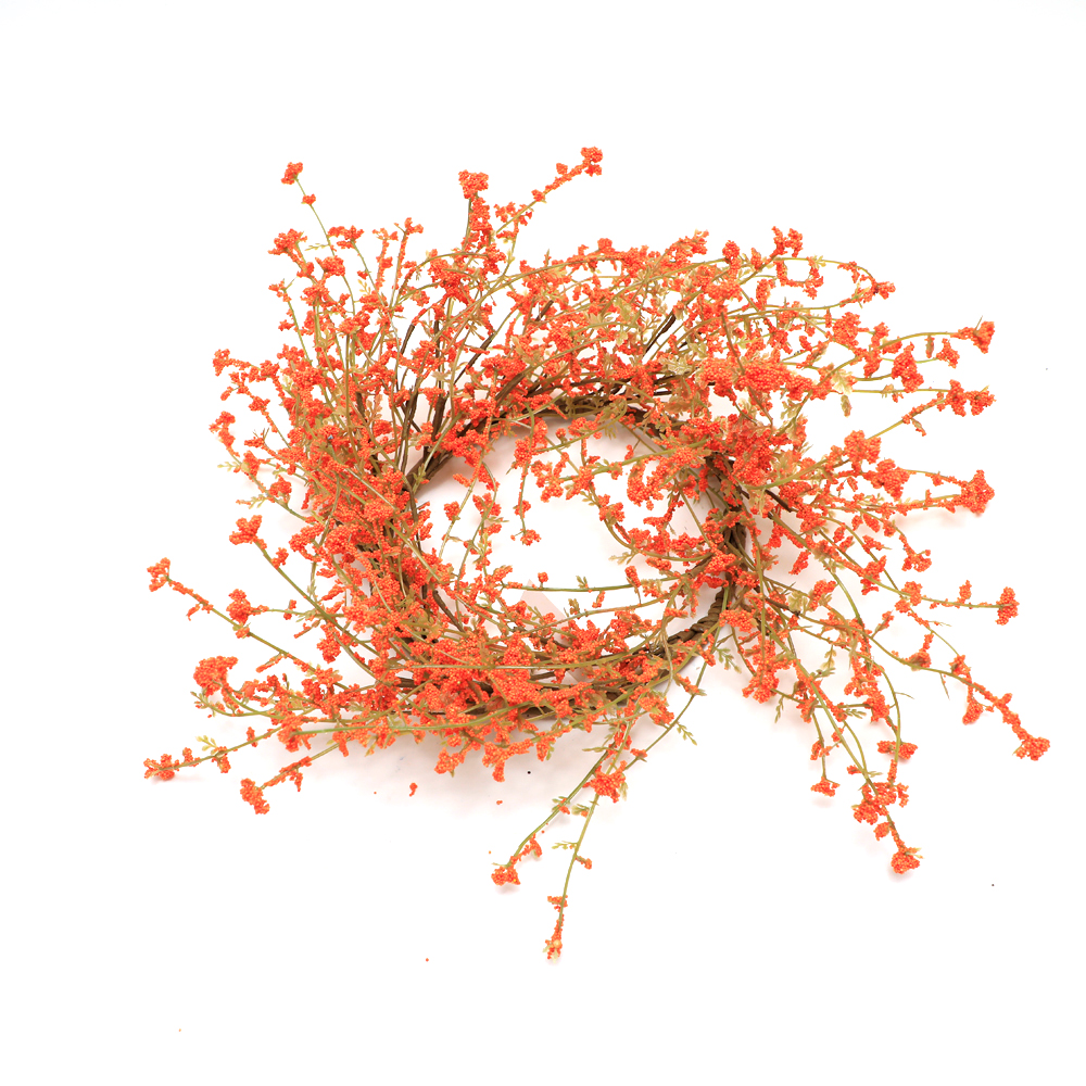 High quality real touch Hand Wrapped Real Touch Wild Flower Wreath 32cm natural home Faux Flower Realistic