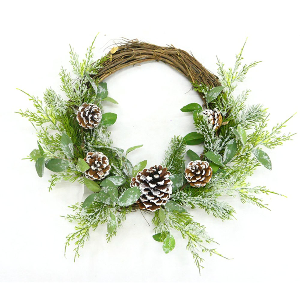 New style Decorate your home spring personalized handmade floral wreath roses blueberry fruit spray artificial flowers