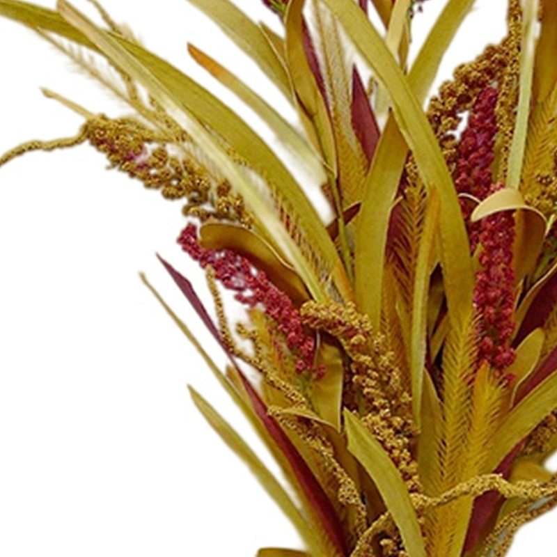 High Quality Affordable Wholesale Red And Yellow Spray 82cm Autumn Home Decor Artificial Autumn Wheat