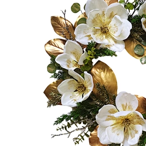 New Design Christmas decorations Artificial flowersPine needles and leaves spray Artificial flowers  76.2/45.7cm leaves