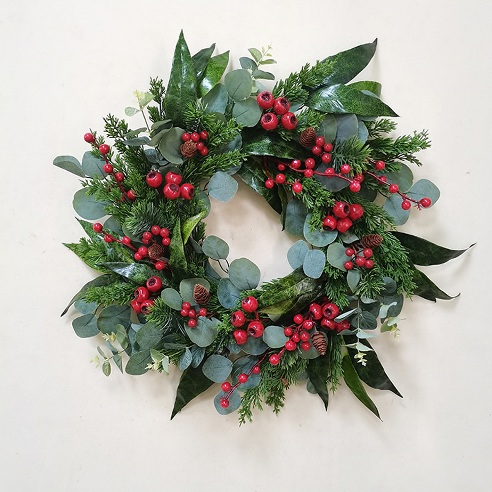 Leaves by hand spring hand wrapped floral autumn hand wrapped floral decoration artifical plant leaves wreath