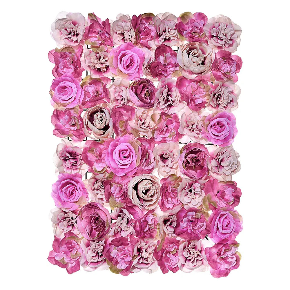 Artificial Flower Wall Flower Artificial Silk Rose Flower Wall Panel Used for Wedding Garden Wall Used for Party