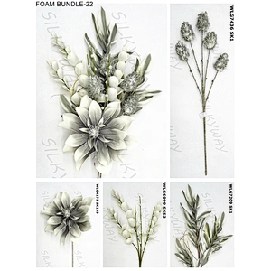 Real Feeling Wedding Bouquet Handmade Foam Plant  Artificial Flower Foam Blossom