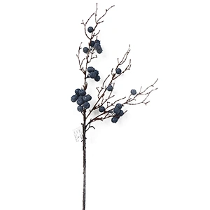 Hot sale home door decoration fruit spray persimmons artificial flower hand wrapped artificial flower