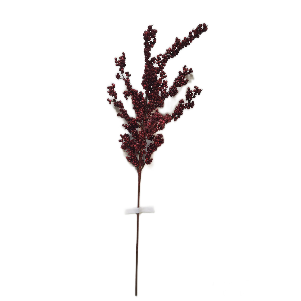 New Style Of Decoration Single Fern Leaves 116.84cm Champagne Flowers Glitter Spray Flowers For Sale