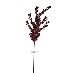 New Style Of Decoration Single Fern Leaves 116.84cm Champagne Flowers Glitter Spray Flowers For Sale