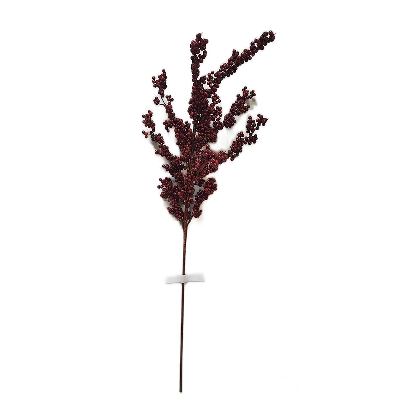 New Style Of Decoration Single Fern Leaves 116.84cm Champagne Flowers Glitter Spray Flowers For Sale