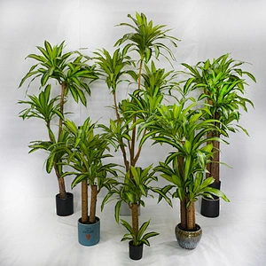 Wholesale Garden Suppliers Dracena Leaf Plant Tree Artificial Marginata Tropical Dracena Artificial flowers