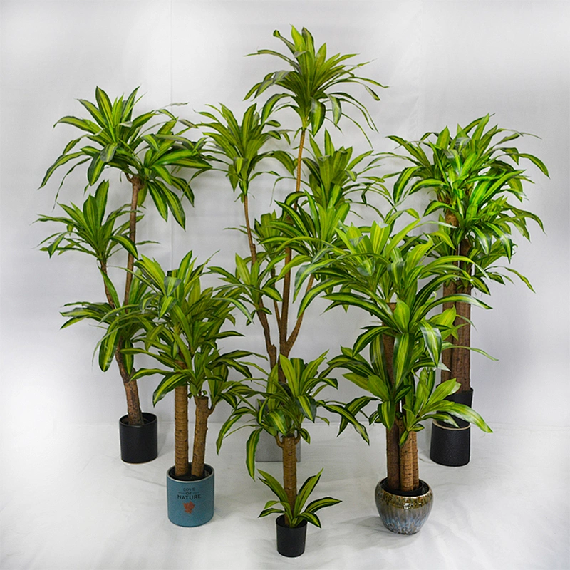 Wholesale Garden Suppliers Dracena Leaf Plant Tree Artificial Marginata Tropical Dracena Artificial flowers
