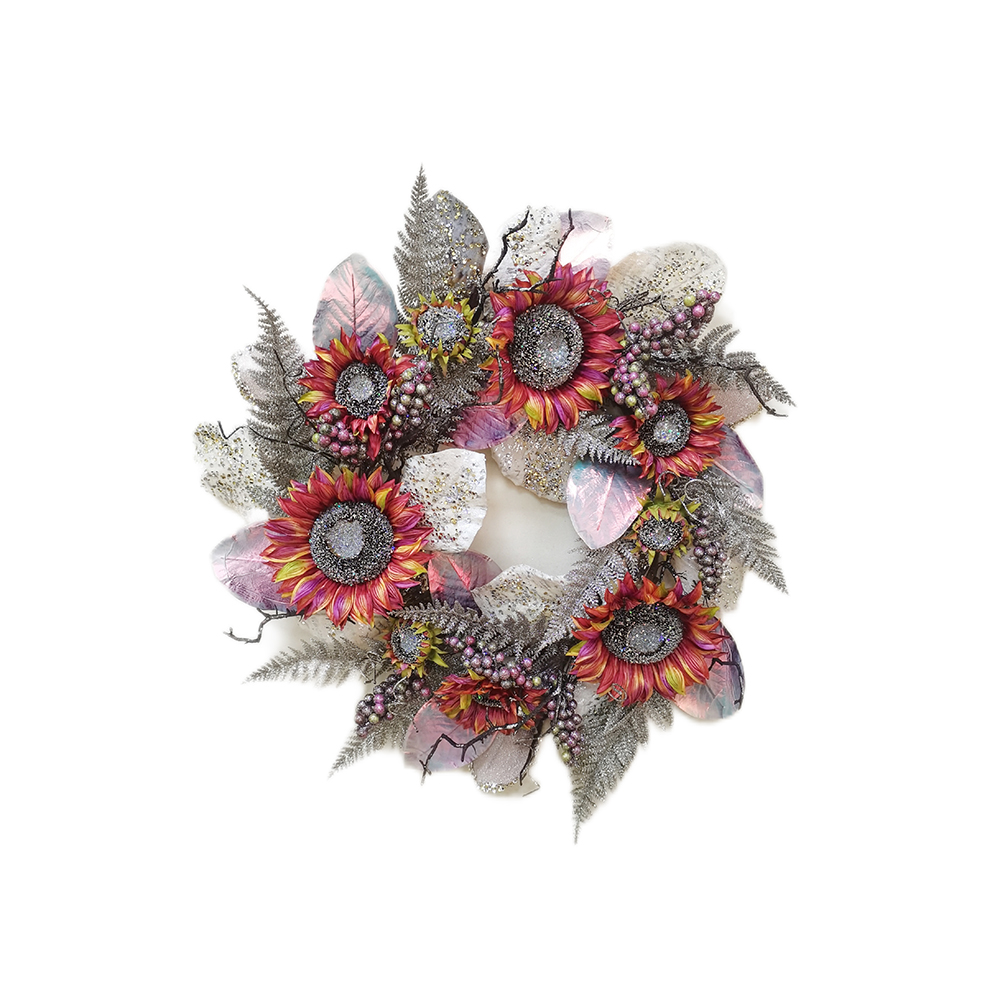 Wholesale high quality real touch wreath artificial fall flowers bouquet orchid artificial flowers